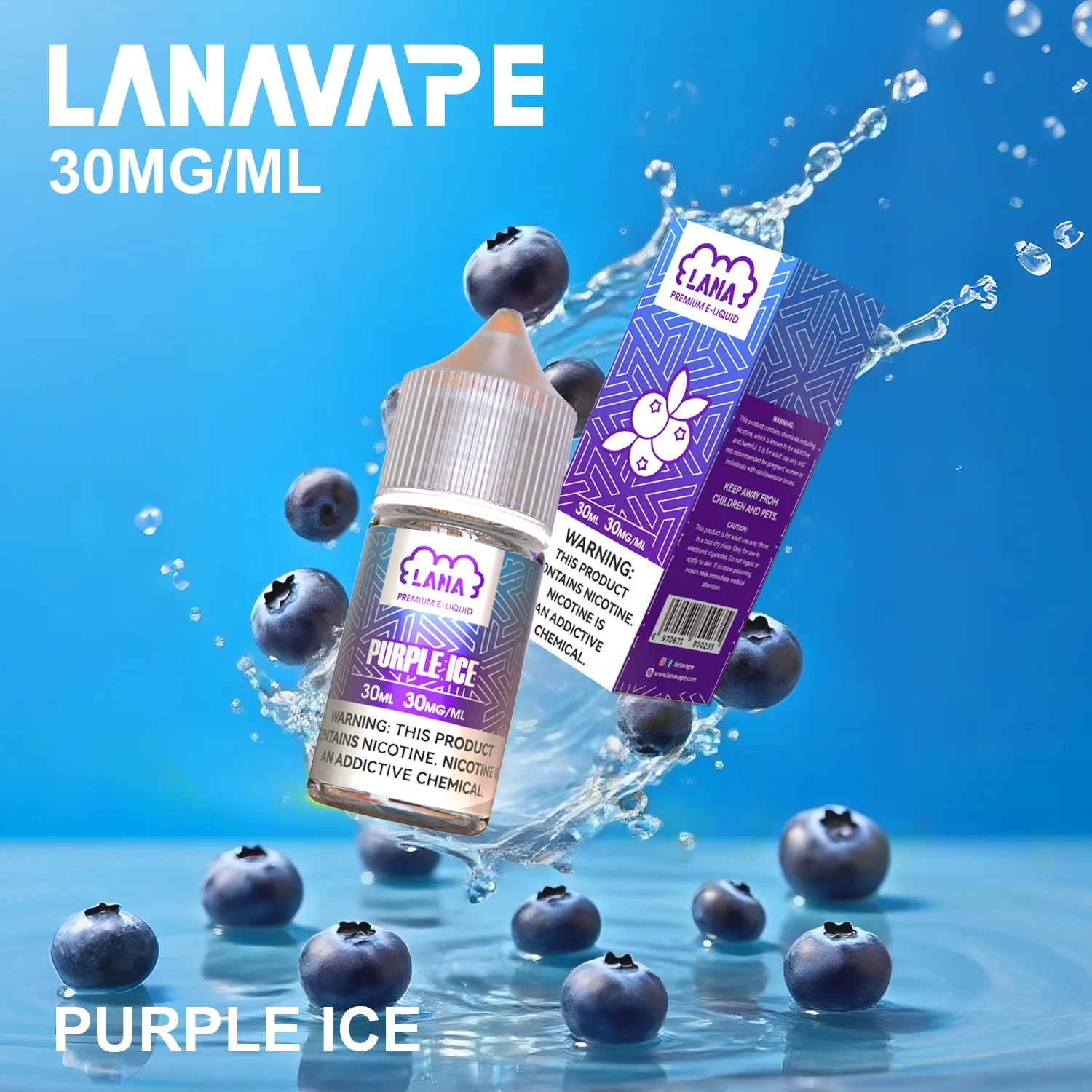 LANA 拉娜 30ml 30MG 煙油推薦｜強冰涼感・滑順不嗆喉