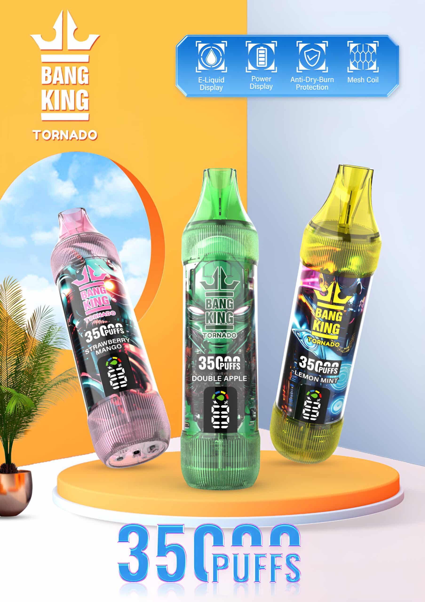 Bang King 35000口大煙量拋棄式電子煙 歐美暢銷款