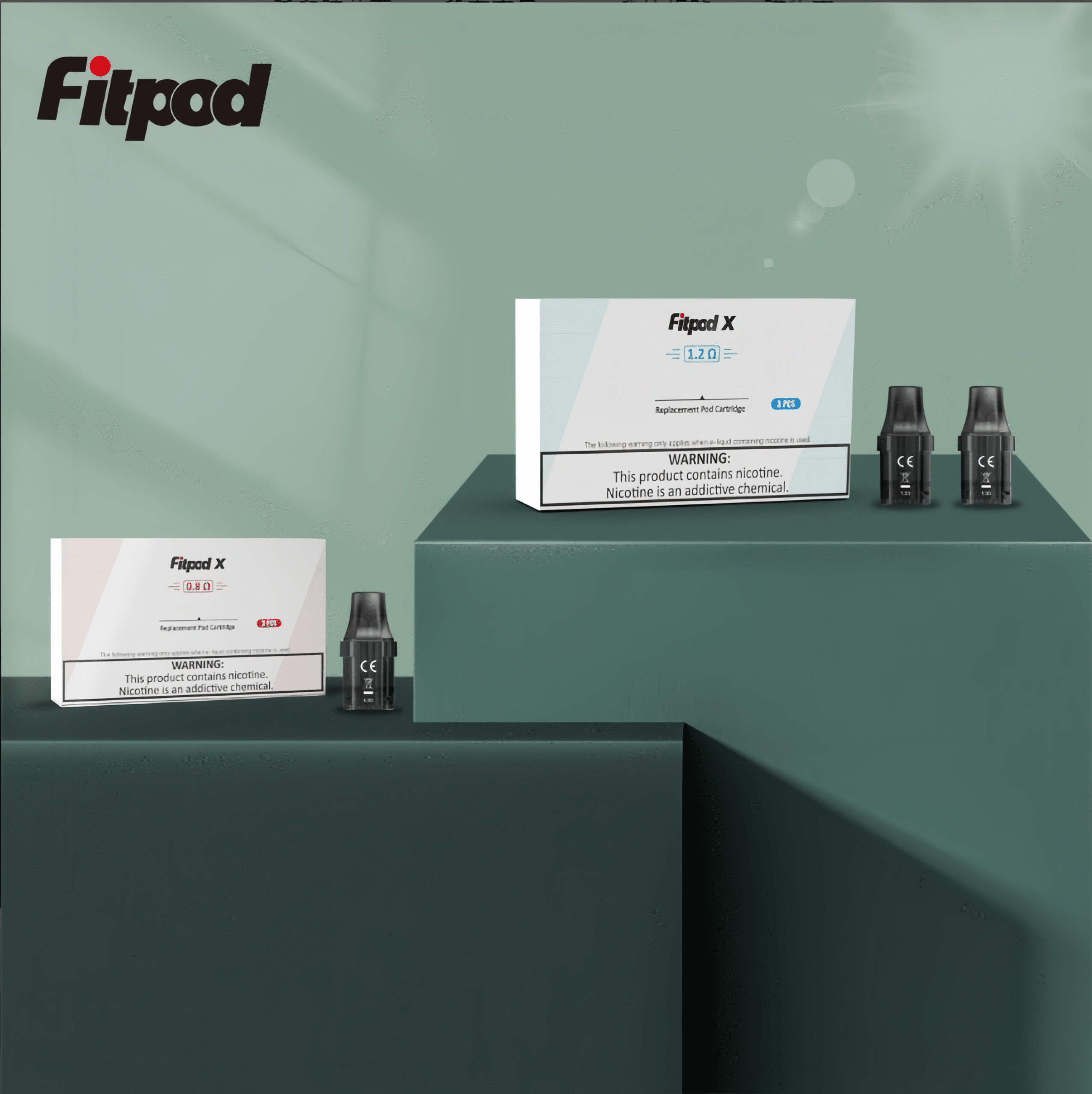 Fitpod X・X-BOX・Slyeek斯萊克空倉三代/四代專用0.8Ω/1.2Ω空煙彈