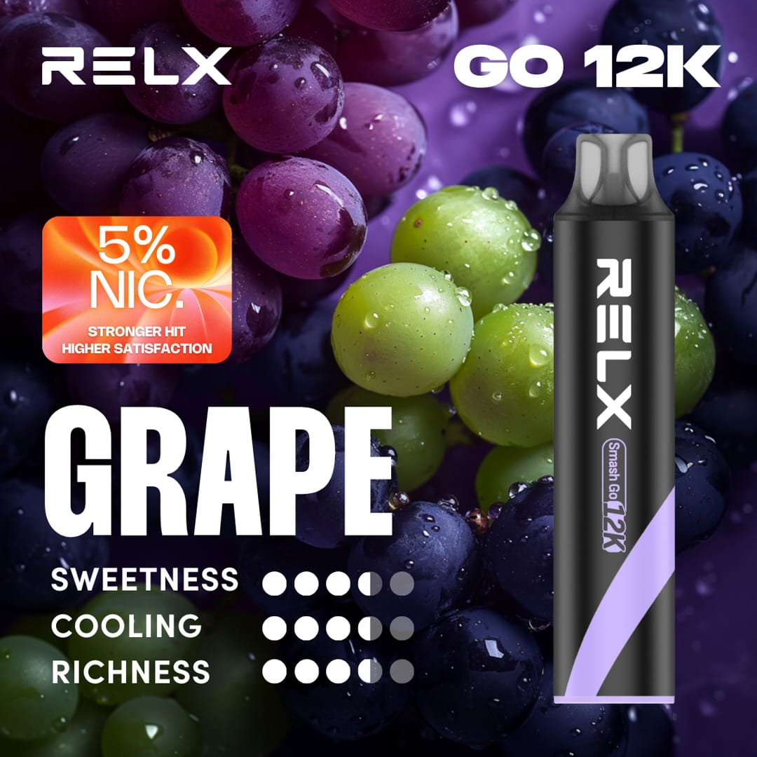RELX Smash Go12000口拋棄式電子煙｜悅刻一次性裝置外出即用
